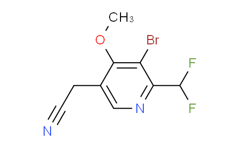 AM123015 | 1805245-45-7 | 3-Bromo-2-(difluoromethyl)-4-methoxypyridine-5-acetonitrile