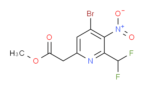 AM123018 | 1805450-86-5 | Methyl 4-bromo-2-(difluoromethyl)-3-nitropyridine-6-acetate