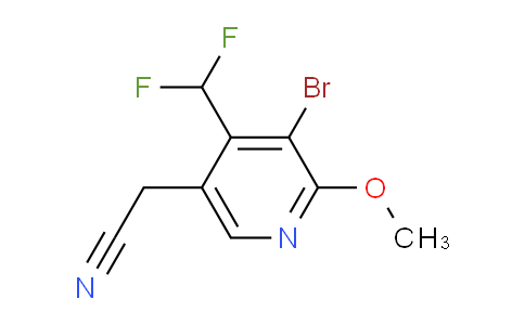 AM123023 | 1805920-94-8 | 3-Bromo-4-(difluoromethyl)-2-methoxypyridine-5-acetonitrile