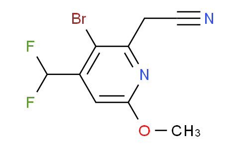 AM123028 | 1805164-94-6 | 3-Bromo-4-(difluoromethyl)-6-methoxypyridine-2-acetonitrile