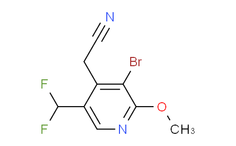 AM123029 | 1805920-99-3 | 3-Bromo-5-(difluoromethyl)-2-methoxypyridine-4-acetonitrile