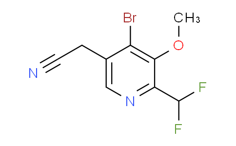 4-Bromo-2-(difluoromethyl)-3-methoxypyridine-5-acetonitrile
