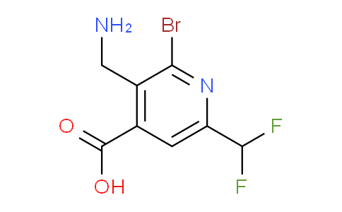 3-(Aminomethyl)-2-bromo-6-(difluoromethyl)pyridine-4-carboxylic acid