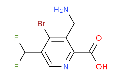 3-(Aminomethyl)-4-bromo-5-(difluoromethyl)pyridine-2-carboxylic acid