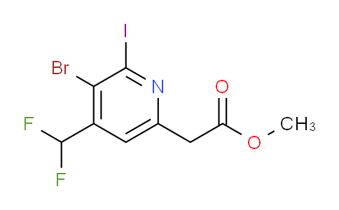 AM123058 | 1805169-65-6 | Methyl 3-bromo-4-(difluoromethyl)-2-iodopyridine-6-acetate