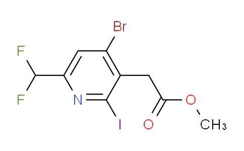 AM123072 | 1806873-68-6 | Methyl 4-bromo-6-(difluoromethyl)-2-iodopyridine-3-acetate