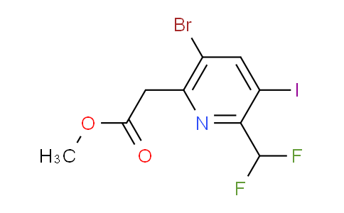 AM123081 | 1805170-05-1 | Methyl 5-bromo-2-(difluoromethyl)-3-iodopyridine-6-acetate