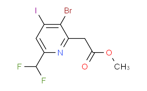 AM123083 | 1807027-15-1 | Methyl 3-bromo-6-(difluoromethyl)-4-iodopyridine-2-acetate
