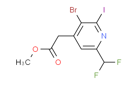 AM123085 | 1806872-92-3 | Methyl 3-bromo-6-(difluoromethyl)-2-iodopyridine-4-acetate