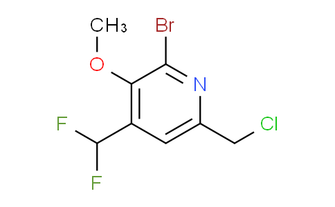 2-Bromo-6-(chloromethyl)-4-(difluoromethyl)-3-methoxypyridine