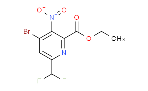 Ethyl 4-bromo-6-(difluoromethyl)-3-nitropyridine-2-carboxylate