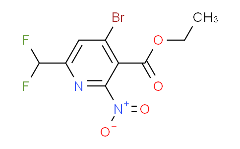 Ethyl 4-bromo-6-(difluoromethyl)-2-nitropyridine-3-carboxylate