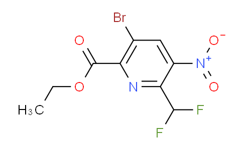 AM123100 | 1804432-94-7 | Ethyl 5-bromo-2-(difluoromethyl)-3-nitropyridine-6-carboxylate