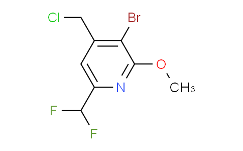 AM123101 | 1805163-85-2 | 3-Bromo-4-(chloromethyl)-6-(difluoromethyl)-2-methoxypyridine