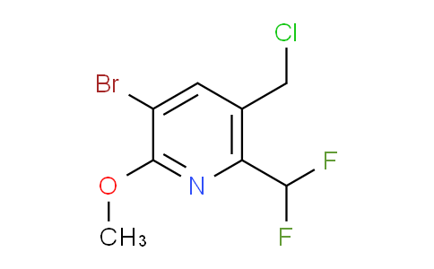 AM123104 | 1804855-88-6 | 3-Bromo-5-(chloromethyl)-6-(difluoromethyl)-2-methoxypyridine