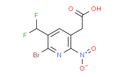 AM123108 | 1805381-53-6 | 2-Bromo-3-(difluoromethyl)-6-nitropyridine-5-acetic acid