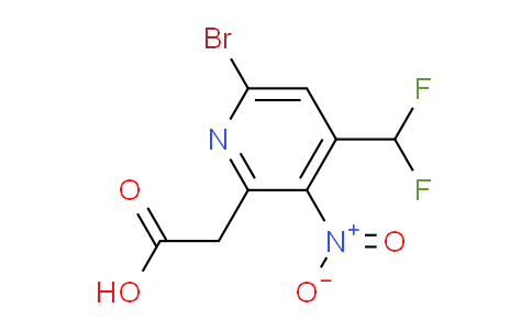 AM123111 | 1805449-51-7 | 6-Bromo-4-(difluoromethyl)-3-nitropyridine-2-acetic acid