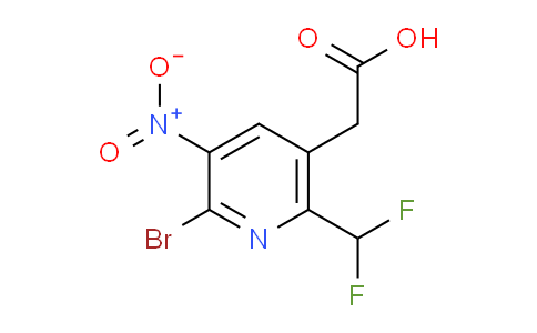 AM123121 | 1805250-32-1 | 2-Bromo-6-(difluoromethyl)-3-nitropyridine-5-acetic acid