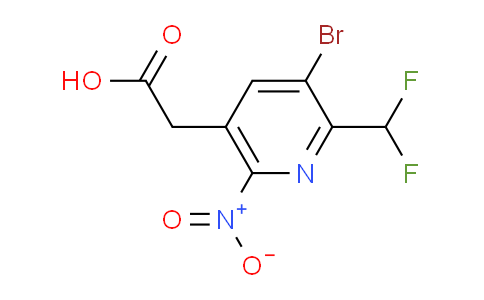 AM123128 | 1805167-45-6 | 3-Bromo-2-(difluoromethyl)-6-nitropyridine-5-acetic acid