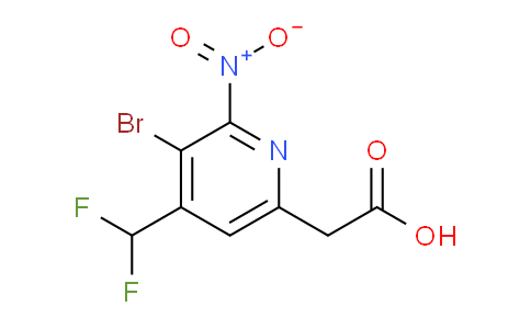 AM123130 | 1806917-48-5 | 3-Bromo-4-(difluoromethyl)-2-nitropyridine-6-acetic acid