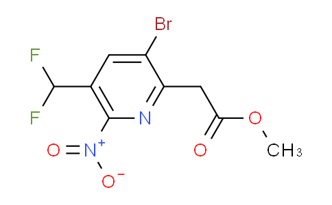 AM123145 | 1804980-35-5 | Methyl 3-bromo-5-(difluoromethyl)-6-nitropyridine-2-acetate