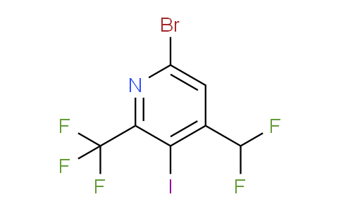 AM123152 | 1805351-20-5 | 6-Bromo-4-(difluoromethyl)-3-iodo-2-(trifluoromethyl)pyridine