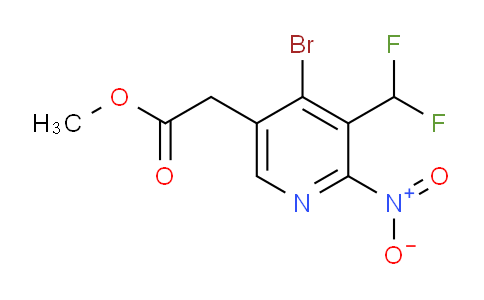 AM123153 | 1805450-94-5 | Methyl 4-bromo-3-(difluoromethyl)-2-nitropyridine-5-acetate