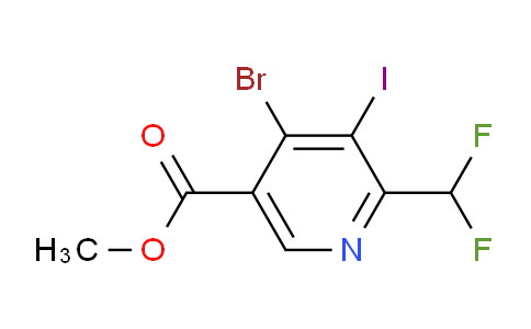 AM123166 | 1804841-54-0 | Methyl 4-bromo-2-(difluoromethyl)-3-iodopyridine-5-carboxylate