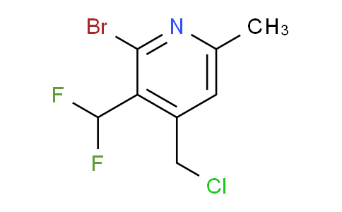 2-Bromo-4-(chloromethyl)-3-(difluoromethyl)-6-methylpyridine