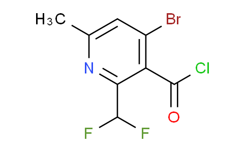 4-Bromo-2-(difluoromethyl)-6-methylpyridine-3-carbonyl chloride