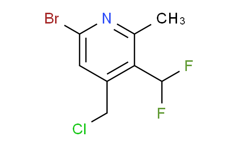 6-Bromo-4-(chloromethyl)-3-(difluoromethyl)-2-methylpyridine