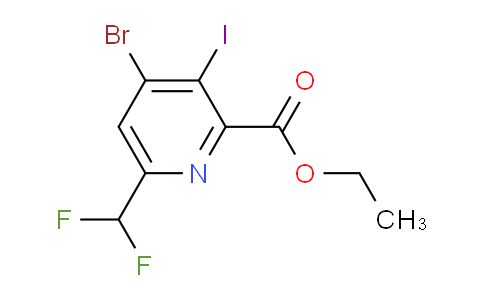 AM123218 | 1806871-90-8 | Ethyl 4-bromo-6-(difluoromethyl)-3-iodopyridine-2-carboxylate