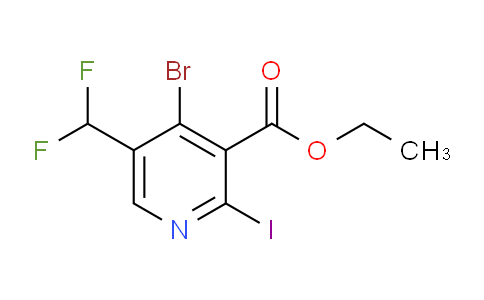 AM123223 | 1806872-46-7 | Ethyl 4-bromo-5-(difluoromethyl)-2-iodopyridine-3-carboxylate