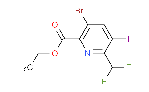 AM123225 | 1805345-33-8 | Ethyl 5-bromo-2-(difluoromethyl)-3-iodopyridine-6-carboxylate