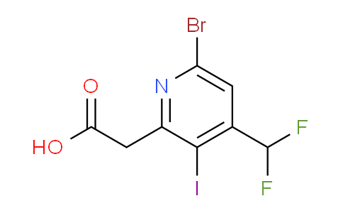 AM123231 | 1805345-40-7 | 6-Bromo-4-(difluoromethyl)-3-iodopyridine-2-acetic acid