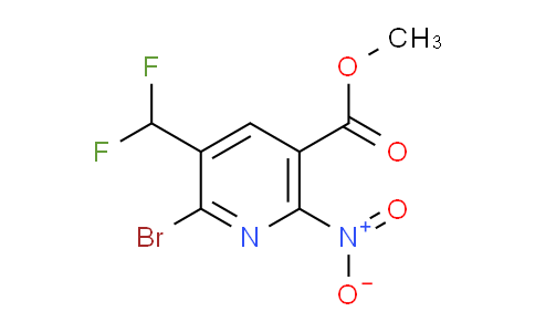 Methyl 2-bromo-3-(difluoromethyl)-6-nitropyridine-5-carboxylate