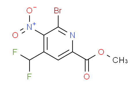 Methyl 2-bromo-4-(difluoromethyl)-3-nitropyridine-6-carboxylate
