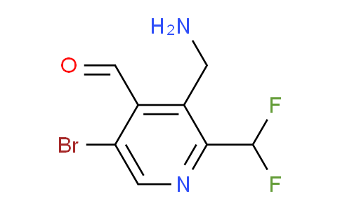 3-(Aminomethyl)-5-bromo-2-(difluoromethyl)pyridine-4-carboxaldehyde