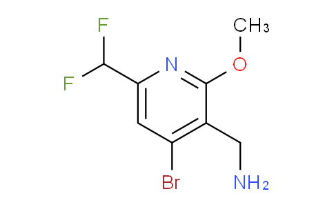 3-(Aminomethyl)-4-bromo-6-(difluoromethyl)-2-methoxypyridine