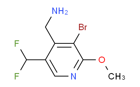 4-(Aminomethyl)-3-bromo-5-(difluoromethyl)-2-methoxypyridine