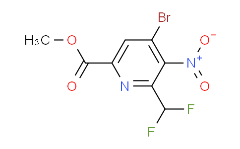 AM123276 | 1806996-42-8 | Methyl 4-bromo-2-(difluoromethyl)-3-nitropyridine-6-carboxylate