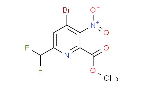 AM123278 | 1806865-47-3 | Methyl 4-bromo-6-(difluoromethyl)-3-nitropyridine-2-carboxylate