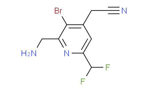 AM123285 | 1805382-66-4 | 2-(Aminomethyl)-3-bromo-6-(difluoromethyl)pyridine-4-acetonitrile