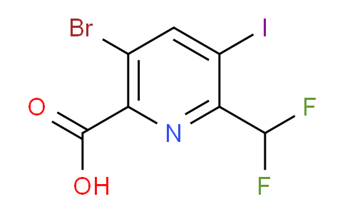 AM123291 | 1805375-55-6 | 5-Bromo-2-(difluoromethyl)-3-iodopyridine-6-carboxylic acid