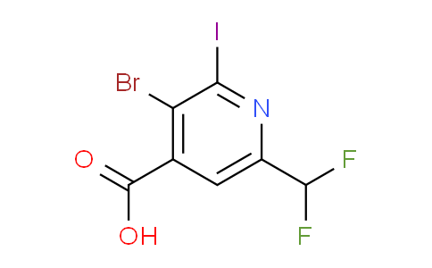 AM123295 | 1804841-03-9 | 3-Bromo-6-(difluoromethyl)-2-iodopyridine-4-carboxylic acid