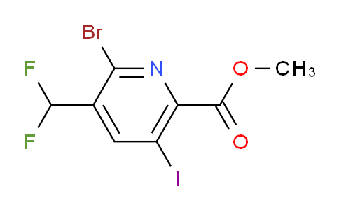 AM123299 | 1805416-56-1 | Methyl 2-bromo-3-(difluoromethyl)-5-iodopyridine-6-carboxylate