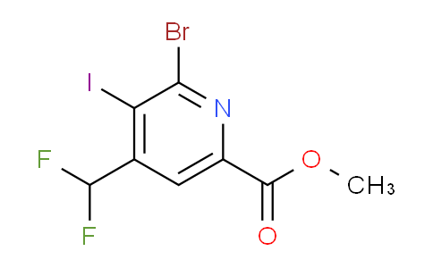 AM123303 | 1806910-91-7 | Methyl 2-bromo-4-(difluoromethyl)-3-iodopyridine-6-carboxylate