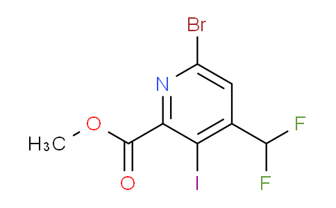 AM123305 | 1805416-78-7 | Methyl 6-bromo-4-(difluoromethyl)-3-iodopyridine-2-carboxylate