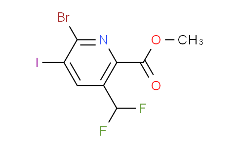 AM123308 | 1804891-66-4 | Methyl 2-bromo-5-(difluoromethyl)-3-iodopyridine-6-carboxylate
