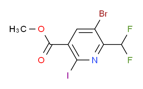AM123321 | 1806911-44-3 | Methyl 3-bromo-2-(difluoromethyl)-6-iodopyridine-5-carboxylate